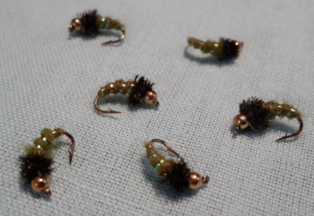 Angler's Emporium Bead Head Caddis Larva Nymph Fly Fishing 1 Angler's Emporium Bead Head Caddis Larva Nymph Fly Fishing