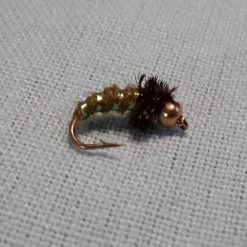 Angler's Emporium Bead Head Caddis Larva Nymph Fly Fishing