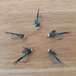 Angler's Emporium Fly Fishing Barbless Bead Head Copper John Nymph