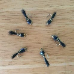 Angler's Emporium Bead Head Black Flashback Hare's Ear Nymph Fly Fishing