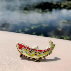 Wildship Studio Accessories Brown Trout Enamel Pin