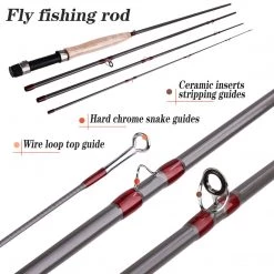 Angler's Emporium Fly Fishing Cork Handle Carbon Fiber Fly Rod