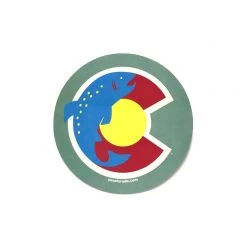 Yo Colorado 3.5" Circle Trout Sticker Accessories