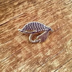 Noteworthy Paper Enamel Fly Fishing Pin