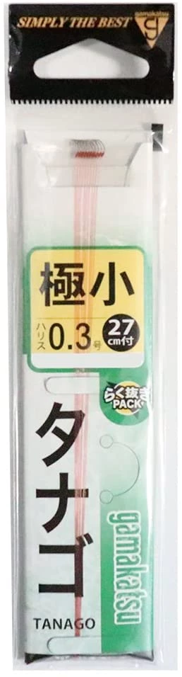 Gamakatsu Snelled 0.3 Tanago Microfishing Hooks 3 Gamakatsu Snelled 0.3 Tanago Microfishing Hooks