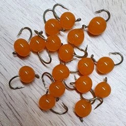 Angler's Emporium Orange Hot Glue Egg Fly Fishing