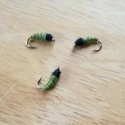 Angler's Emporium Olive Caddis Larva Nymph Fly Fishing