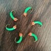 Angler's Emporium Fly Fishing Orange Bead Head Green Ceramic Nymph