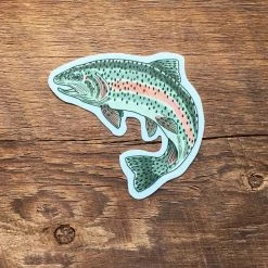 Noteworthy Rainbow Trout Sticker Accessories