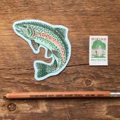 Noteworthy Rainbow Trout Sticker Accessories