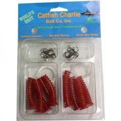 Baits & Lures Catfish Charlie Plastic Dip Bait Worm