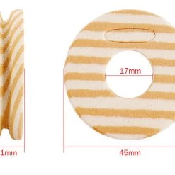 Angler's Emporium Wood Grain Foam Rig Keeper Wheels