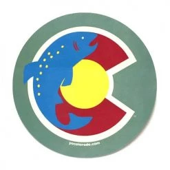 Yo Colorado 3.5" Circle Trout Sticker Accessories